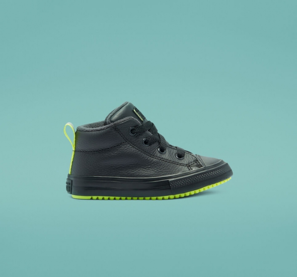 Leather & Reflective Chuck Taylor All Star Street Boot | Shop Converse Kids FEATURED - Click Image to Close