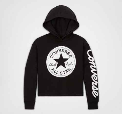 Signature Chuck Taylor Patch Cropped Hoodie | Shop Converse Kids CLOTHING & ACCESSORIES