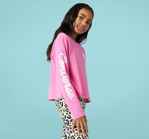Script Boxy Long Sleeve | Shop Converse Kids CLOTHING & ACCESSORIES