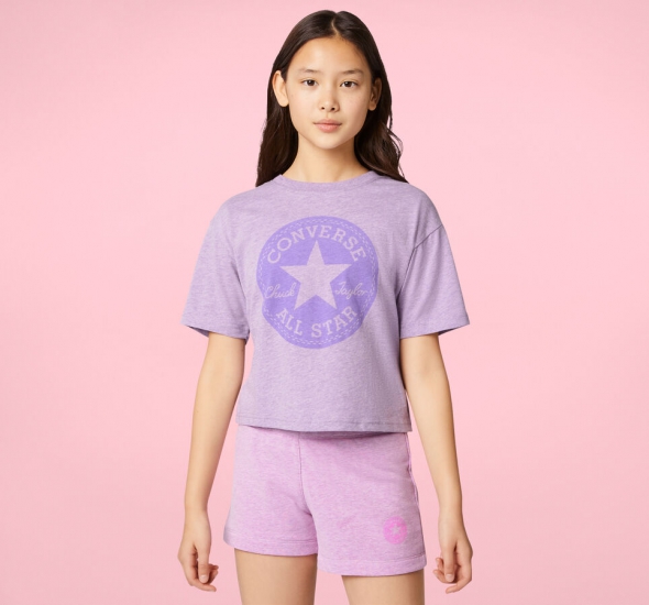 Overdye Chuck Patch Boxy Tulip Tee | Shop Converse Kids CLOTHING & ACCESSORIES - Click Image to Close