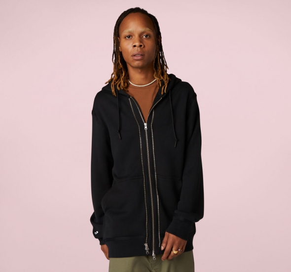 Utility Fleece Full-Zip Hoodie | Shop Converse Women CLOTHING - Click Image to Close