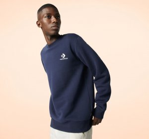Star Chevron Embroidered Crew | Shop Converse Men CLOTHING